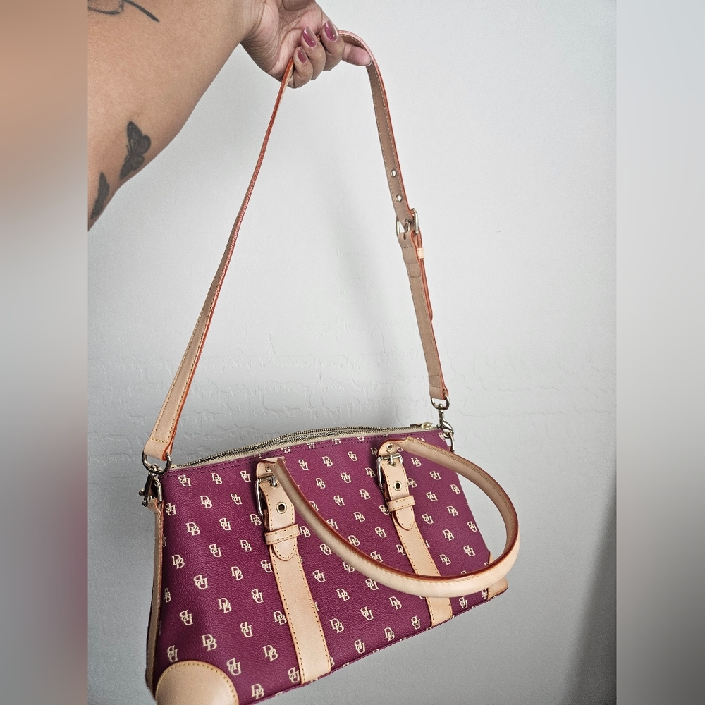 Dooney & Bourke Maroon Shoulder/Hand Bag - Picture 2 of 14